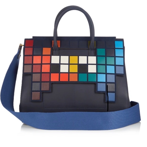 ANYA HINDMARCH Pixel Detail Space Invaders Handbag - Picture 2 of 9